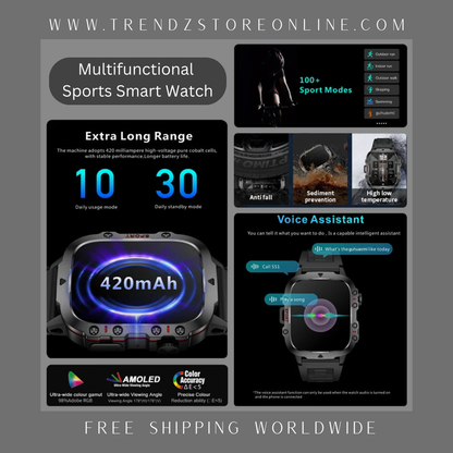 2024 New Military Smart Watch