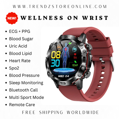 TRENDZ Wellness On Wrist Smart Watch