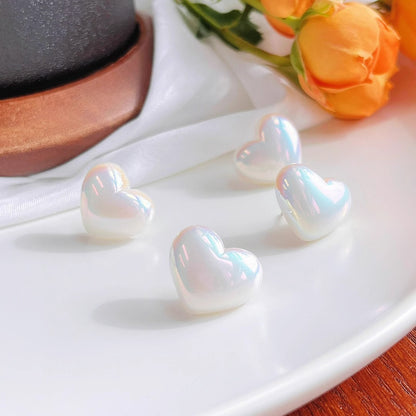 TRENDZ Heart Shaped Pearls Earrings