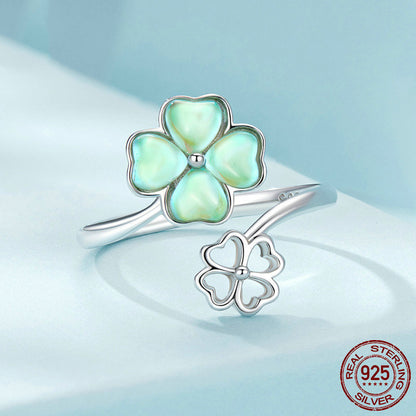 TRENDZ Lucky Four-Leaf Clover Ring