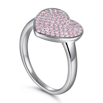 TRENDZ Heart-Shaped Zircon Ring