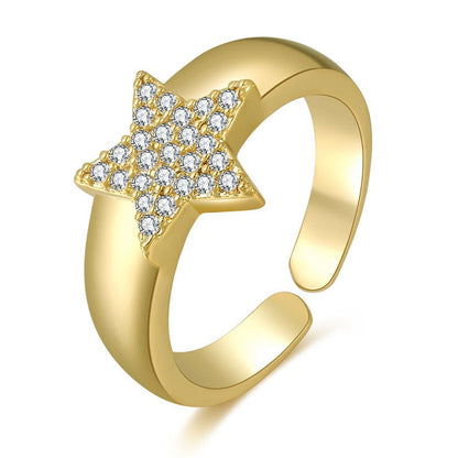 TRENDZ 18K Gold Color Preserving Ring