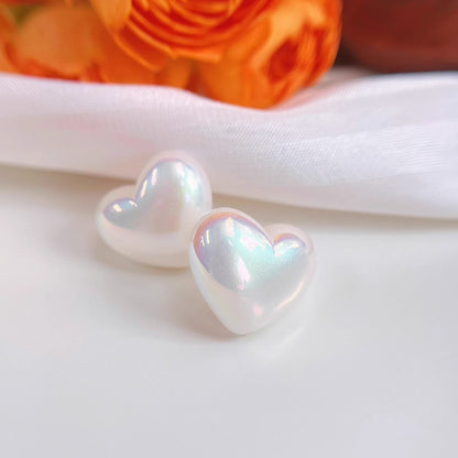 TRENDZ Heart Shaped Pearls Earrings