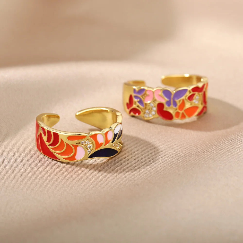 TRENDZ Enamel Rings