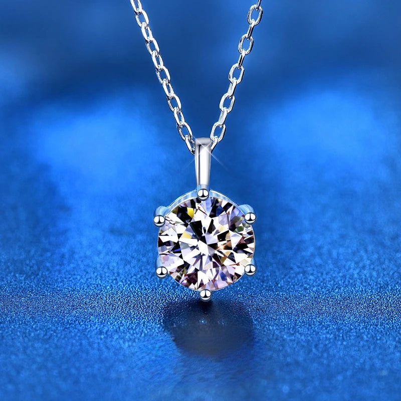 TRENDZ 1 / 2 / 5 Carats Moissanite Pendant