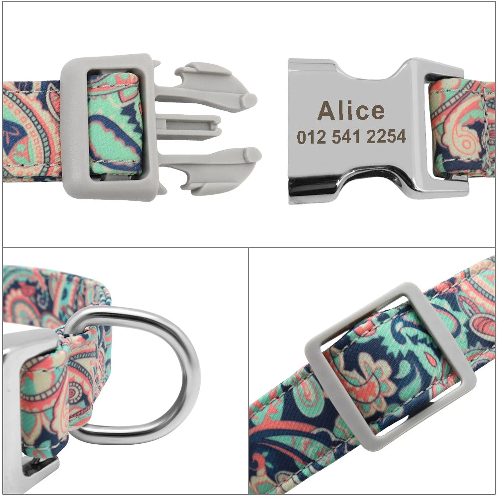 TRENDZ Personalized Dog Collar Printed