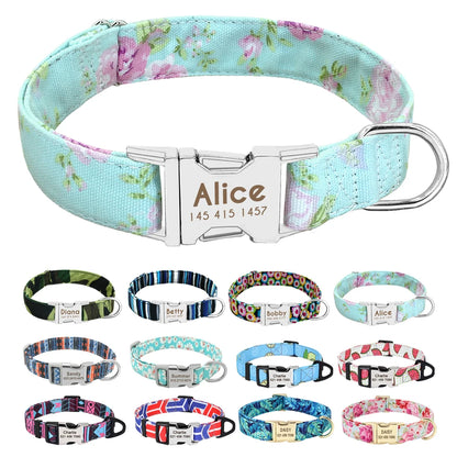 TRENDZ Personalized Dog Collar Printed