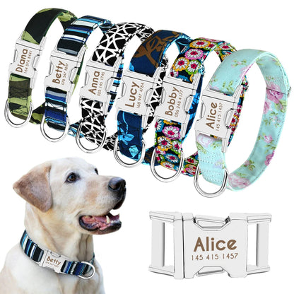 TRENDZ Personalized Dog Collar Printed