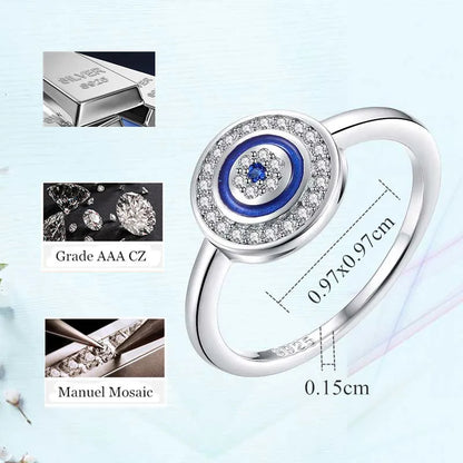 TRENDZ Luxury 925 Sterling Silver Lucky Ring