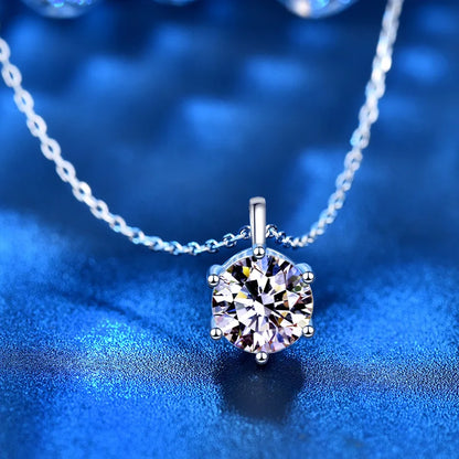 TRENDZ 1 / 2 / 5 Carats Moissanite Pendant