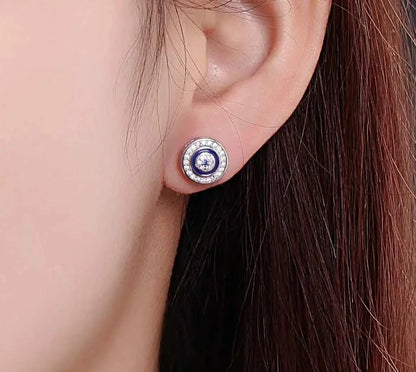 TRENDZ 925 Sterling Silver Lucky Eye Earring