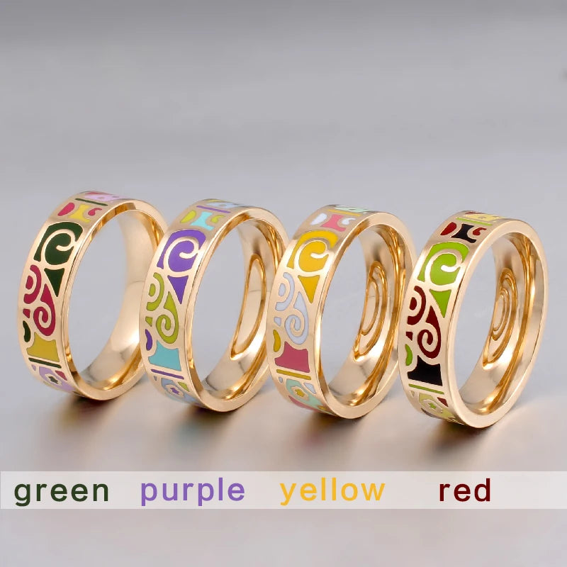 TRENDZ Gold Color Rings