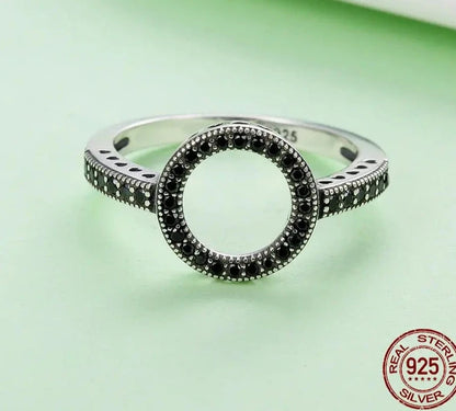 TRENDZ 925 Sterling Silver 2 Colors Ring