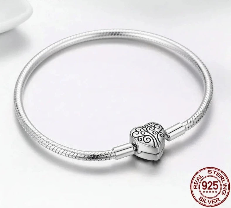 TRENDZ 925 Sterling Silver Spring Tree of Life Bracelet