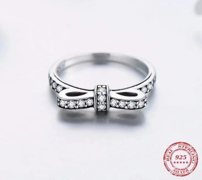 TRENDZ 925 Sterling silver bowknot Ring