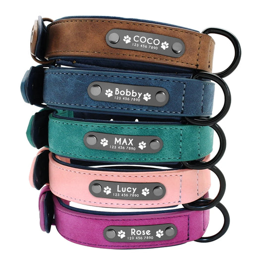 Dog Collars Personalized Custom Leather