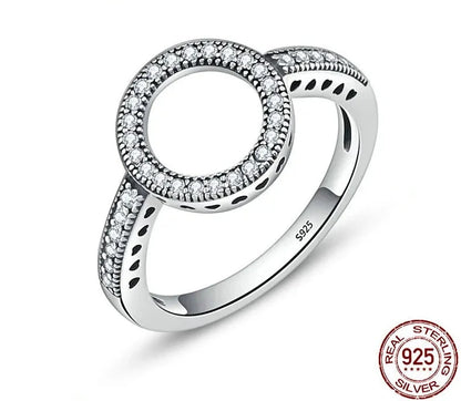 TRENDZ 925 Sterling Silver 2 Colors Ring