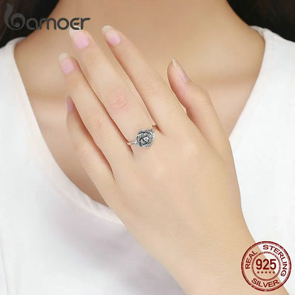 TRENDZ 925 Sterling Silver Rose Rings