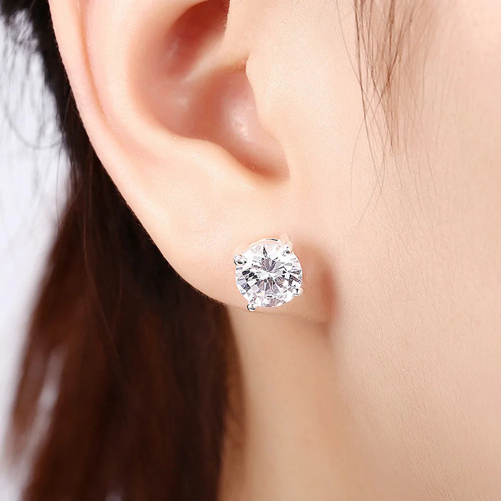 TRENDZ 925 Sterling Princess Earrings