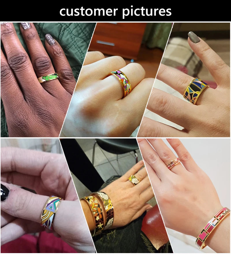 TRENDZ Gold Color Rings