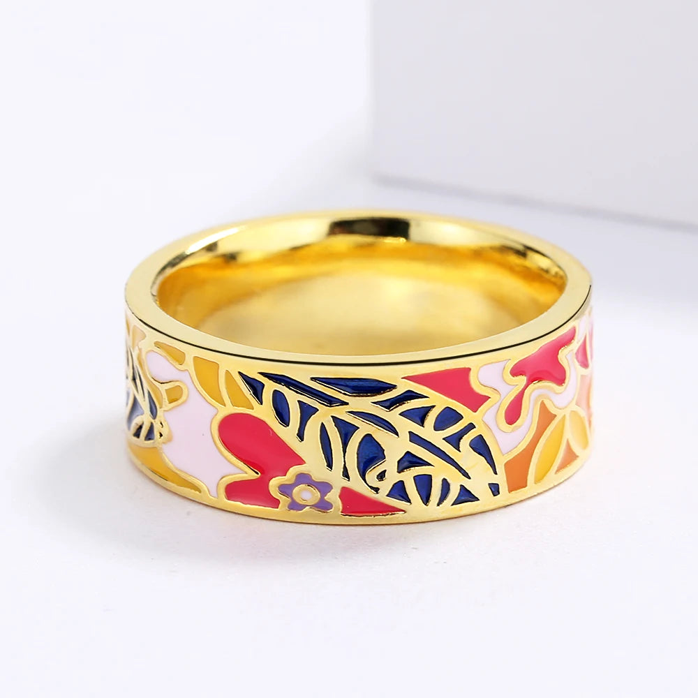 TRENDZ Exquisite Enamel Ring