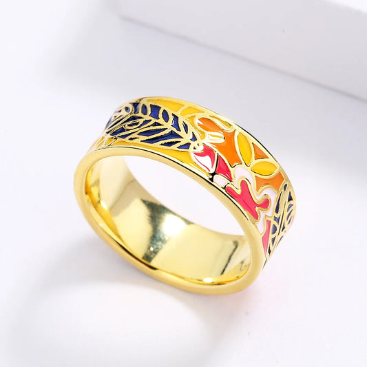 TRENDZ Exquisite Enamel Ring