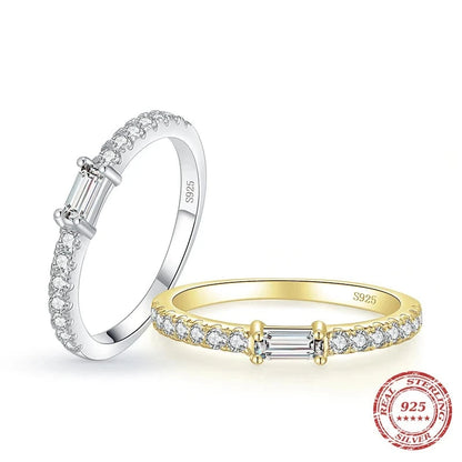 TRENDZ 925 Sterling Silver Zirconia Rings