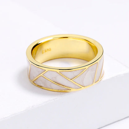 TRENDZ Classic 18 karat Gold Plated Ring