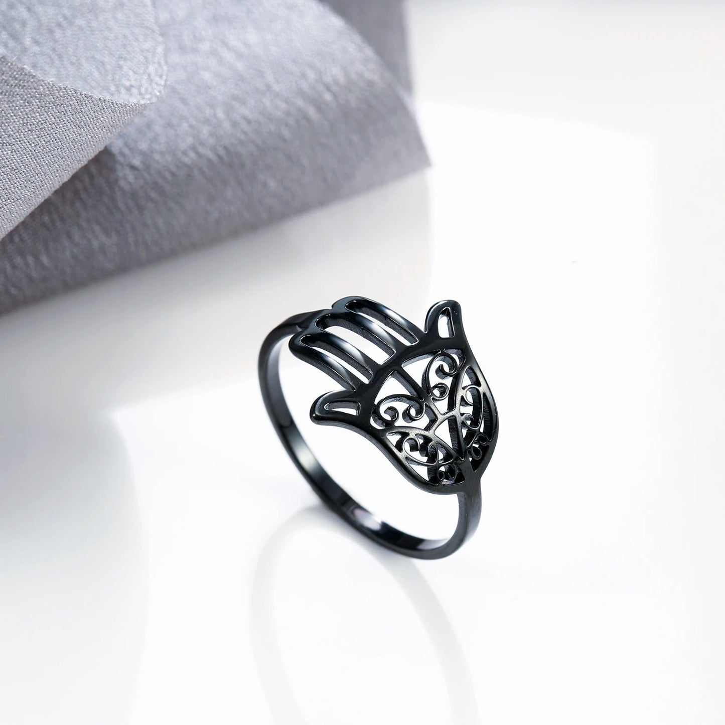 TRENDZ Hamsa Hand Of Fatima Ring