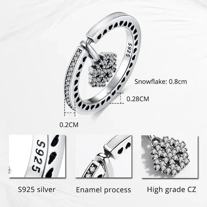 TRENDZ Snowflake Ring