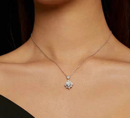 TRENDZ 1 Carat Lab Grown Diamond Necklace