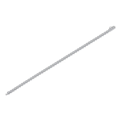 TRENDZ 925 Sterling Silver Moissanite Tennis Bracelet