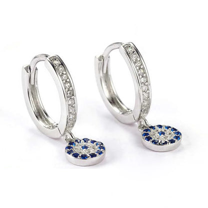 TRENDZ 925 Sterling Silver Hoop Earrings