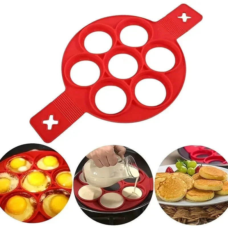 TRENDZ Silicone Non Stick Pot 7-Hole Baking Mold