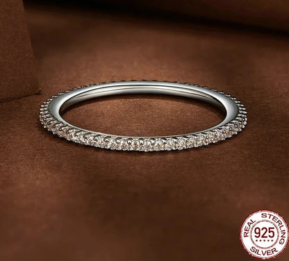 TRENDZ Moissanite Eternity Ring