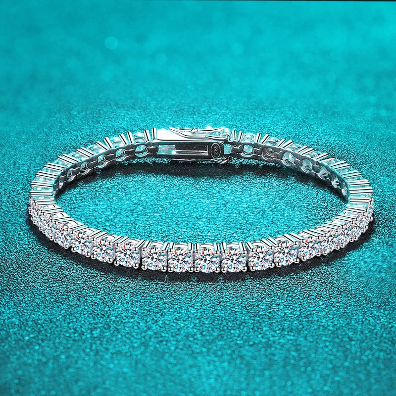 TRENDZ Moissanite Tennis Bracelet