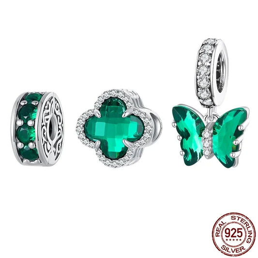 TRENDZ 925 Sterling Silver Four-leaf Clover