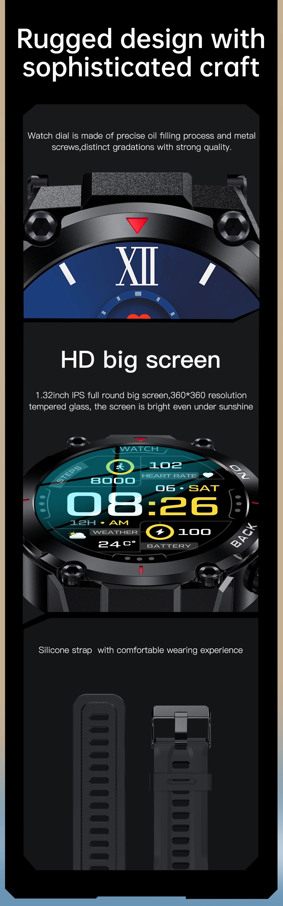 TRENDZ Tough Military Smartwatch