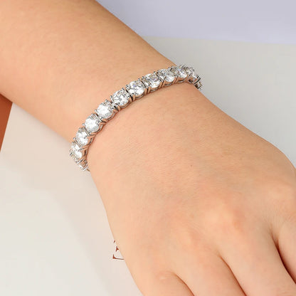 TRENDZ Moissanite Tennis Bracelet