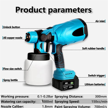 TRENDZ 1000ML Electric Spray High Power Cordless Gun