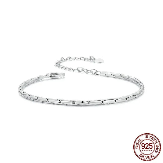 TRENDZ White Gold Plated Bracelet