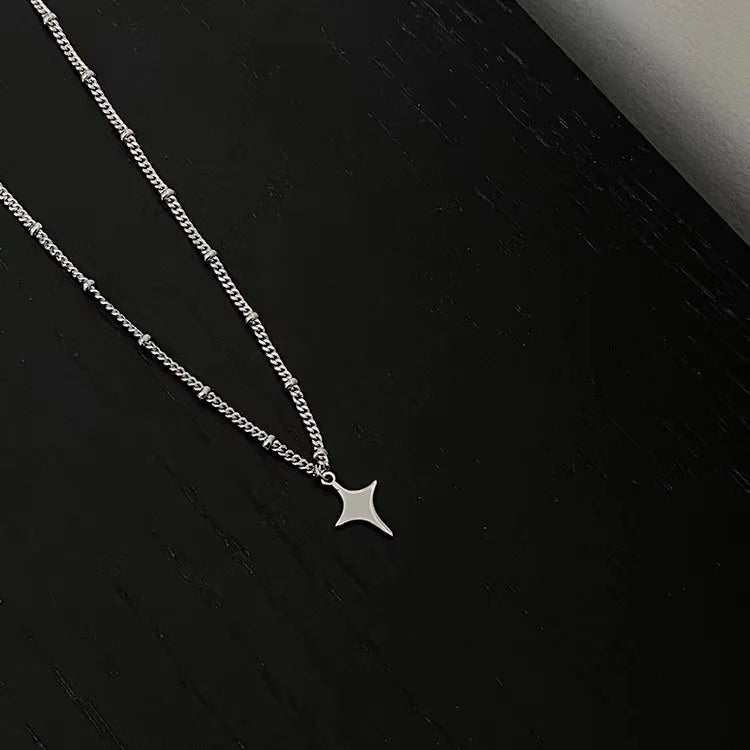 TRENDZ Star Hollow Choker Necklace Pendant