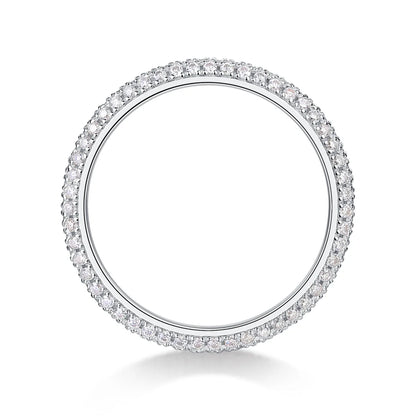 TRENDZ 925 Sterling Silver Zircon Ring