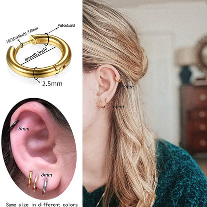 TRENDZ Small Hoop Earrings