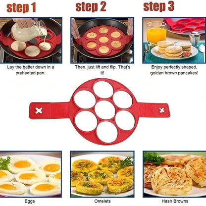 TRENDZ Silicone Non Stick Pot 7-Hole Baking Mold