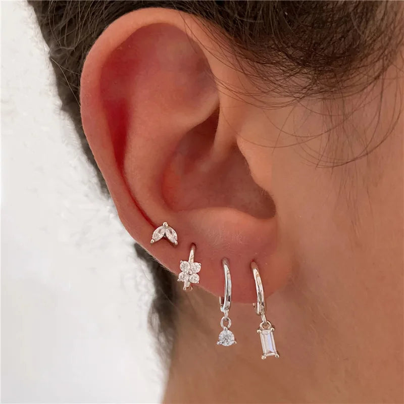 TRENDZ Huggies Hoop Earrings