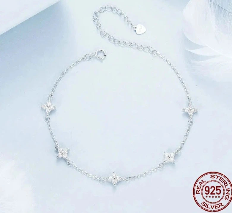 TRENDZ 925 Sterling Silver Anklet