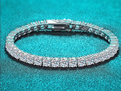 TRENDZ Moissanite Tennis Bracelet