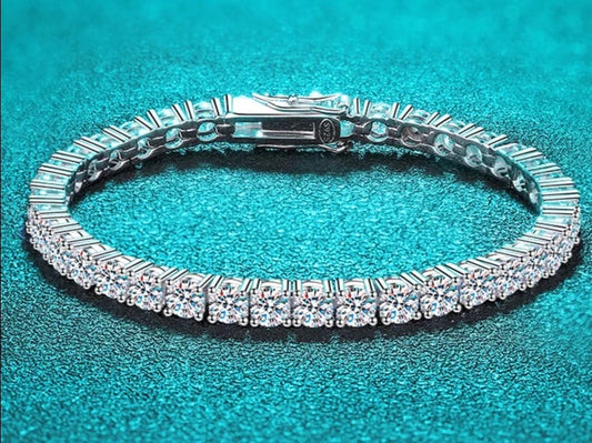 TRENDZ Moissanite Tennis Bracelet