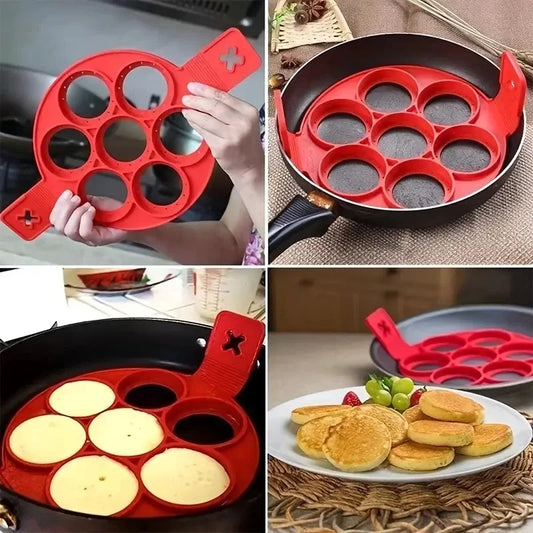 TRENDZ Silicone Non Stick Pot 7-Hole Baking Mold